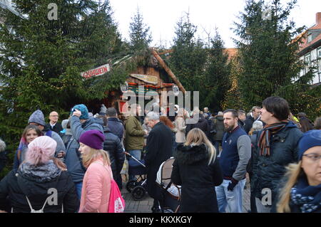 Goslar, Deutschland. 2. Dezember 2017. Der traditionelle Weihnachtsmarkt in Goslar, Deutschland Credit: markku Rainer peltonen/alamy leben Nachrichten Stockfoto