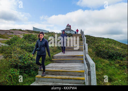 Silber muse Kreuzfahrtschiff Zwischenstopp an st. John's eine Stadt in Neufundland und Labrador, Kanada Cape spear Leuchtturm eine National Historic Site. Bilder ne Stockfoto