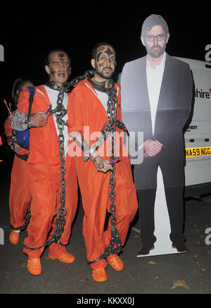 Prominente nehmen an Jonathan Ross' Halloween Party 2017 Teil mit: Dynamo Where: Manchester, United Kingdom When: 01 Nov 2017 Credit: WENN.com Stockfoto