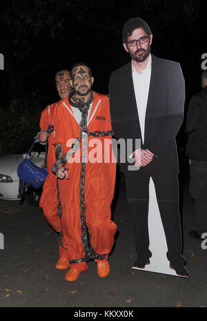 Prominente nehmen an Jonathan Ross' Halloween Party 2017 Teil mit: Dynamo Where: Manchester, United Kingdom When: 01 Nov 2017 Credit: WENN.com Stockfoto