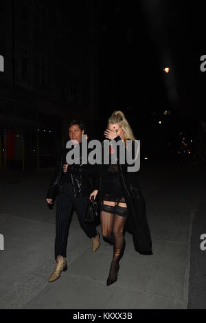 Lottie Moss im Nachtclub Tramp zu sehen mit: Lottie Moss Where: Manchester, United Kingdom When: 01 Nov 2017 Credit: WENN.com Stockfoto