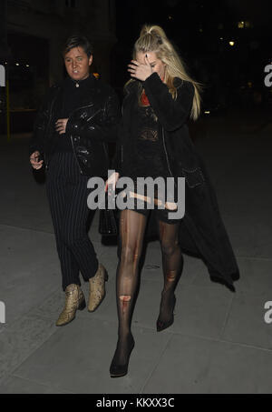 Lottie Moss im Nachtclub Tramp zu sehen mit: Lottie Moss Where: Manchester, United Kingdom When: 01 Nov 2017 Credit: WENN.com Stockfoto