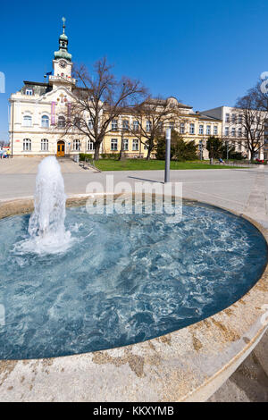 Neobarockes Rathaus aus dem Jahr 1911, Celakovice, Mittelböhmische Region, Tschechische republik Stockfoto