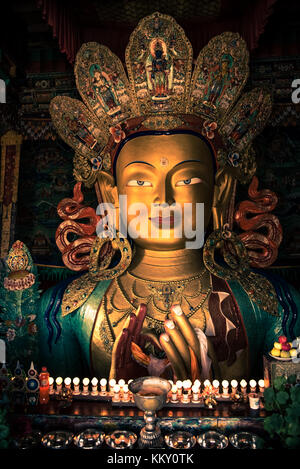 Golden Buddha, Leh-Ladakh, Indien Stockfoto