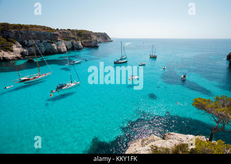 Cala Macarella - Menorca - Balearen Stockfoto