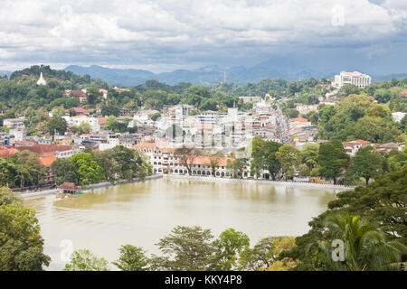 Luftaufnahme auf Kandy, Sri Lanka, Asien Stockfoto