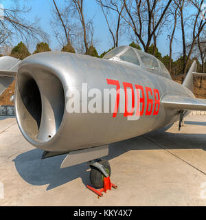 MIG-15 bei Aviation Museum in Peking, China Stockfoto