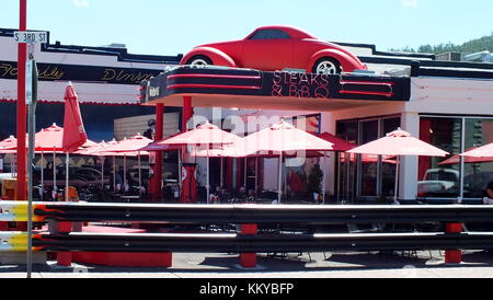 Williams, Arizona, USA, 23. Juni 2013: Kreuzer Cafe in Williams, Arizona auf der Route 66. Stockfoto