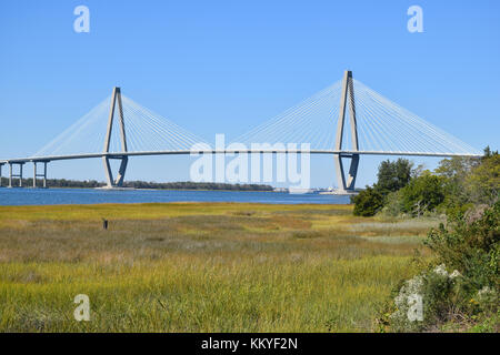 Arthur Ravenel Jr. Bridge in Charleston, South Carolina, USA Stockfoto