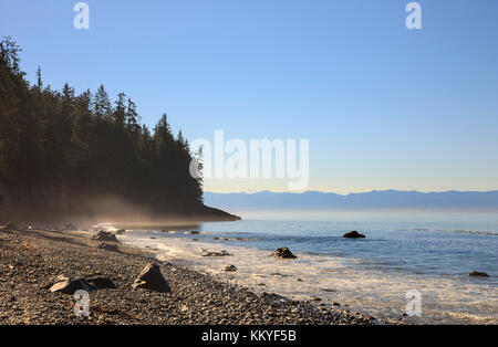 Mystic Strand, Juan de Fuca Coastal Trail in der Nähe von Vancouver Island, sooke, British Columbia, Kanada Stockfoto