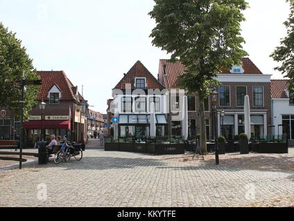 Malerische Vischmarkt Square, Innere Stadt Harderwijk, Niederlande Stockfoto