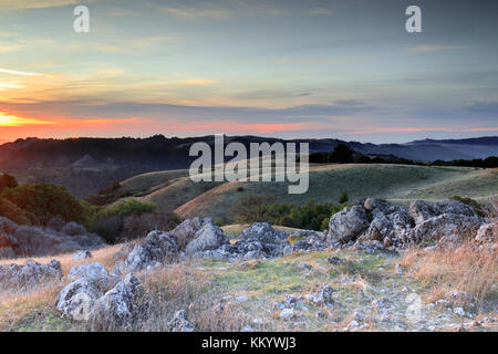 Den Sonnenuntergang von Black Mountain Nordwesten suchen. Stockfoto