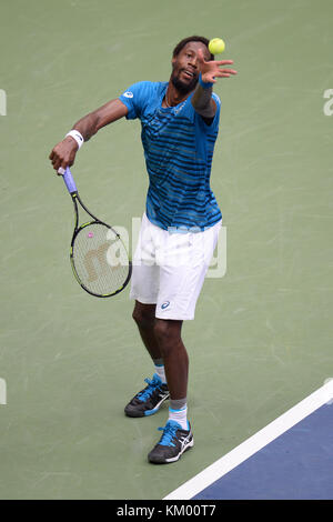 NEW YORK, NY - SEPTEMBER 09: Gael Monfils am 12. Tag der US Open 2016 im USTA Billie Jean King National Tennis Center am 9. September 2016 im Flushing Viertel des Queens Stadtbezirks von New York City Leute: Gael Monfils Stockfoto