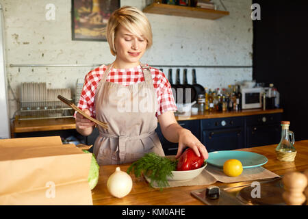 Studium Rezept der gesundes Gericht Stockfoto