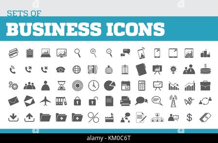 Abbildung: Symbole für Business und Business Metaphern. universelle Symbole für Business Stock Vektor