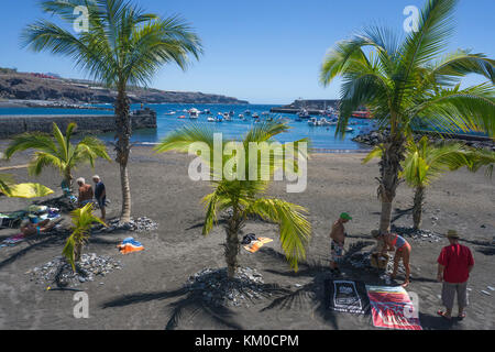 Playa San Juan, Strand an der Westküste der Insel, Teneriffa, Kanarische Inseln, Spanien Stockfoto