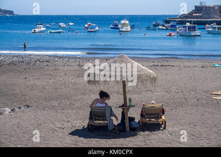 Playa San Juan, Strand an der Westküste der Insel, Teneriffa, Kanarische Inseln, Spanien Stockfoto