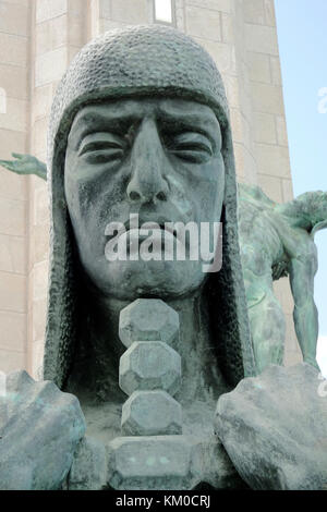 Monumento a los caidos, Gedenkstätte für gefallene Menschen im Bürgerkrieg, Place d'Espagne, Santa Cruz de Tenerife, die Hauptstadt der Insel Teneriffa, Kanarische Inseln Stockfoto