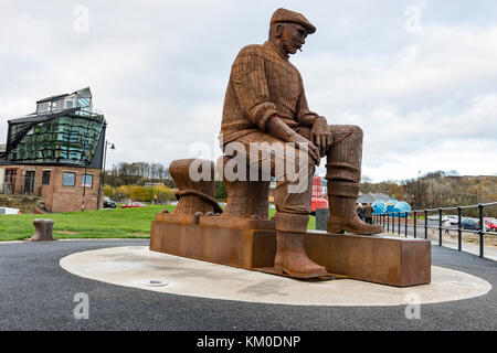 Fidd;ers Green zu Ehren der Fischer, North Shields, Tyne und Wear, England Stockfoto