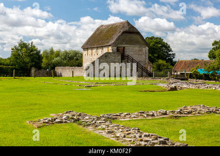 Die reredorter (mittelalterliche Toilette Gebäude) der ehemaligen Benediktinerabtei in Muchelney, Somerset, England, Großbritannien Stockfoto