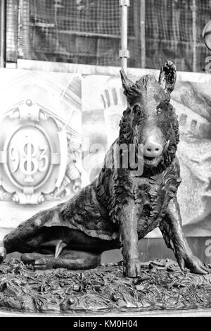 In Australien Sydney die antike Statue von einem Eber Stockfoto