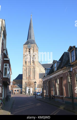 Großen mittelalterlichen St. Nicolaaskerk (Bovenkerk - Saint Nicolas Kirche), Innere Stadt Kampen, Niederlande Stockfoto