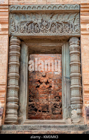 Prasat Kravan in Siem Reap, Kambodscha. Prasat Kravan ist ein kleines 10. Jahrhundert Hindu Tempel in Angkor Archäologischer Park gewidmet, Vishnu. Stockfoto