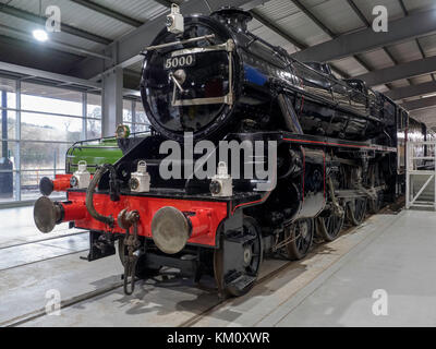 Ex-lms Klasse 5 Dampflok Zahl 5000 um nrm Fortbewegung shildon Co Durham England Großbritannien Stockfoto