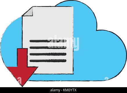 Cloud Computing Symbol Stock Vektor