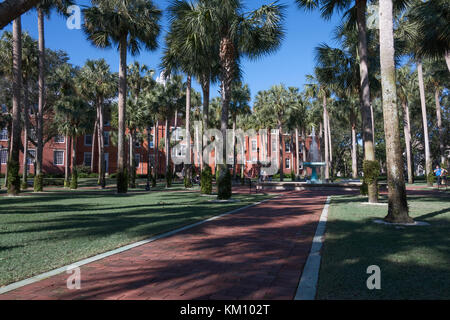 Stetson University Hochschule der Künste und der Wissenschaften, Norden Woodland Boulevard, DeLand, FL, Vereinigte Staaten Stockfoto