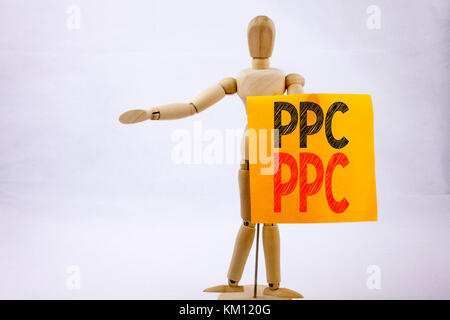 Konzeptionelle Handschrift Text-Inspiration zeigt PPC - Pay per Click Business Concept for Internet SEO Money geschrieben auf Haftnotiz-Skulptur Stockfoto