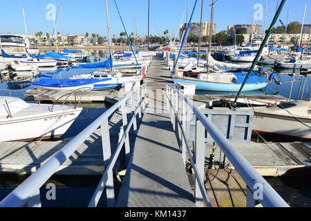 Marina del Rey in Los Angeles Stockfoto