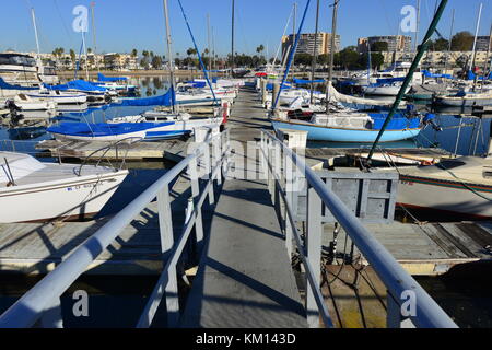 Marina del Rey in Los Angeles Stockfoto