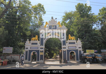 Zoo Tor in Udaipur Udaipur Indien. Stockfoto