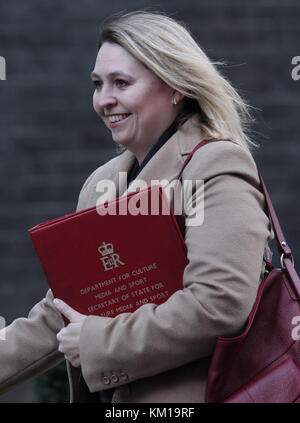 London, Großbritannien. 28. November 2017. Der Staatssekretär für Kultur, Medien und Sport karen Bradley besucht die wöchentliche Kabinettssitzung in Downing Street, London Stockfoto