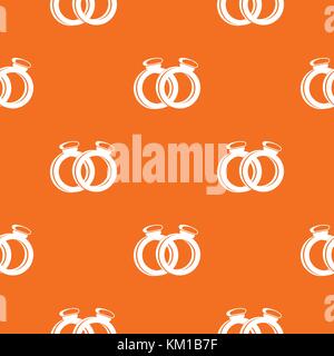 Ein paar gold Trauringe Muster nahtlose Stock Vektor