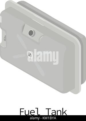 Kraftstofftank Symbol, isometrische 3D-Stil Stock Vektor
