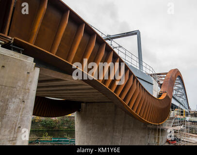 Luftbild von Salford Akkord Brücke Stockfoto