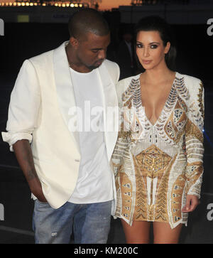 MIAMI, FL - 15. SEPTEMBER: BEST of Kardashians am 15. September 2012 in Miami, Florida. Leute: Kanye West Kim Kardashian Stockfoto