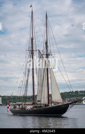 Replica Grand Banks Schoner Bluenose II in Halifax, Nova Scotia, Kanada für RDV 2017. Stockfoto