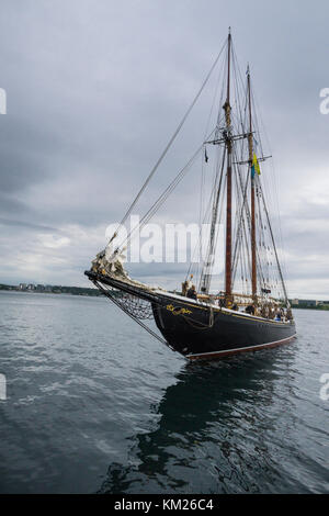 Replica Grand Banks Schoner Bluenose II in Halifax, Nova Scotia, Kanada für RDV 2017. Stockfoto