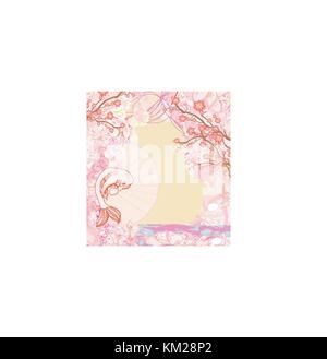 japanische Koi Hintergrund Stock Vektor
