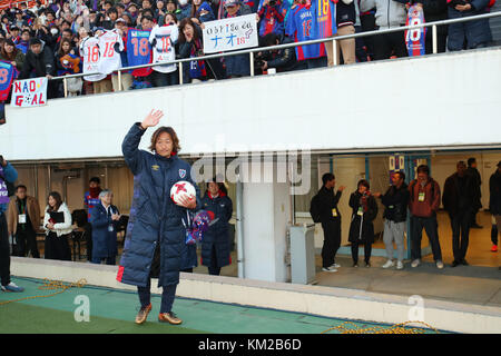 Komazawa Olympic Park General Sports Ground, Tokio, Japan. Dezember 2017. Naohiro Ishikawa (FC Tokio U-23), 3. DEZEMBER 2017 - Fußball/Fußball : 2017 J3 League Spiel zwischen FC Tokio U-23 2-1 Cerezo Osaka U-23 im Komazawa Olympic Park General Sports Ground, Tokio, Japan. Quelle: YUTAKA/AFLO SPORT/Alamy Live News Stockfoto