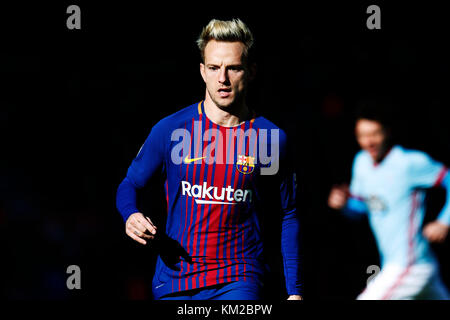 Barcelona, Spanien. Vermerk: D. 2. Dezember 2017. Ivan Rakitic (Barcelona) Fußball/Fußball : Spiel der spanischen Primera Division 'Liga Santander' zwischen FC Barcelona 2-2 Celta de Vigo im Camp Nou Stadion in Barcelona, Spanien. Quelle: D . Nakashima/AFLO/Alamy Live News Stockfoto