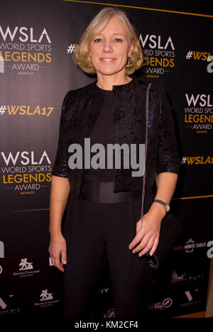 Monaco, Monaco. Dezember 2017. Monaco, Monte Carlo - 02. Dezember 2017: Monaco World Sports Legends Award mit Olympiasieger Josefa Idem | Nutzung weltweit Credit: dpa/Alamy Live News Stockfoto