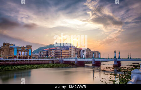 San Sebastián, oder Donostia ist eine Stadt in der Baskischen Autonomen Gemeinschaft in Spanien Stockfoto