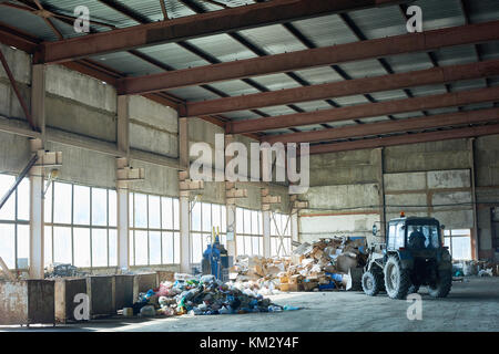 Speicherung auf Abfallverwertung Stockfoto