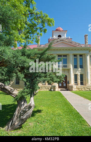 Texas, Johnson City, 1916 Blanco County Courthouse Stockfoto