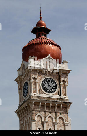 Allgemeine Ansichten der Uhrturm auf dem Merdeka Square in Kuala Lumpur, 3. Dezember 2017. Stockfoto