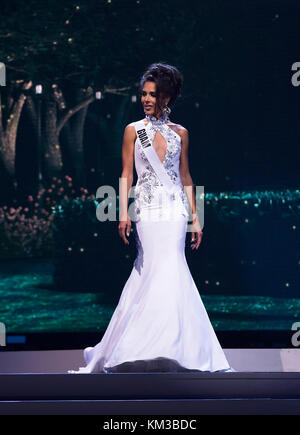 DORAL, Florida - Januar 21: Miss Guam Bretagne Bell 2014, die 63. jährliche Miss Universe Pageant am 21. Januar 2015 in Miami, Florida. Personen: Miss Guam Bretagne Bell Stockfoto